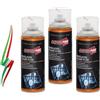 Generico Set 3 Bombolette Spray in Banda Stagnata Riciclabile 400 ml Rivelatore Fughe di Gas, Individua Perdite di Gas o Aria Compressa, Non Infiammabile, può Essere Usato su Impianti, MADE IN ITALY
