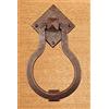 effedielle Battente forgiato battacchio forma a pera per porte e portoni in legno massello finitura ruggine MADE IN ITALY linea IL FORGIATO misure cm.120x220,diametro 14 mm.