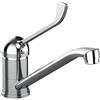Without Brand / Generic MISCELATORE MONOCOMANDO LAVELLO LEVA CLINICA FRONTALE LINEA TEN Cromo