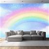 Generico Carta da Parati Stile Sognante Adesivo da Parete Autoadesivo Impermeabile con Motivo Arcobaleno Cielo Stelle per Bagno Soggiorno Camera da Letto Cucina 200 x 140 cm
