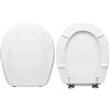 HYDRO HOME Copriwater Nido Hatria legno rivestito in resina poliestere bianco