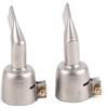 YWBL-WH 2Pcs Ugello per pistola per saldatura 120 gradi in acciaio inox Ugello piatto ad aria calda Torcia per saldatura Accessori per utensili elettrici per saldatura di fogli di plastica