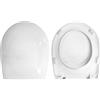 HYDRO HOME Copriwater Sedile Wc compatibile con BOWL 55 GLOBO, In Plastica Termoindurente,Colore Bianco MADE IN ITALY CHIUSURA AMMORTIZZATA