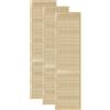 DecoMeister Porte a Lamelle in Legno 494x2013 mm Confezione da 3 - Porta Lamella Pino Massiccio - Anta per Armadio a Persiana Aperta - Frontali Mobili e Antine per Guardaroba - Legno Naturale Grezzo