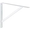 Gedotec Console per carichi pesanti Gedotec | 1 pezzo - supporto da parete | Atena | Profondità 600 mm | Trasportino pesante bianco | Capacità di carico 300 kg | Reggimensola in acciaio massiccio | Supporto