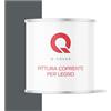 Q-COVER VERNICE COPRENTE PER LEGNO 2,5L SATINATA Grigio basalto RAL 7012 SMALTO RAL PER LEGNO PROTETTIVO INTERNI/ESTERNI ca. 80-150 ml/m²