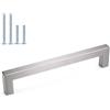 LONTAN 15 maniglie per mobili in acciaio inox per mobili da cucina, maniglie da cucina, 320 mm, distanza tra i fori per armadi, maniglie in acciaio inox, maniglie da cucina
