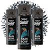 DETERMONDO 3 Bombolette di Vernice Spray Acrilica 400ml Bombolette Spray Colorate Multiuso per Interni ed Esterni (Ral 7016 Grigio Antracite)