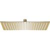 Homgoday Soffione doccia a pioggia, in acciaio inox, 50 x 50 cm, quadrato, colore: oro