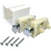 GAMOBIFER. Reggipensile CAMAR per Pensili Cucina. Ganci Mobili Sospesi (coppia DX e SX). (Bianco, Gancio 15 con Tenone)