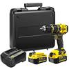 Stanley - FatMax STANLEY FATMAX SFMCD721M2K-QW Trapano Avvitatore a Percussione V20 BRUSHLESS LITIO 18V - 4.0AH
