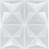 I K H E Malarka Pannelli 3D in polistirene XPS, moderni pannelli da parete e soffitto, pannelli da parete, leggeri flessibili, 50 x 50 cm, 12 m², 48 pezzi (bianco 01)