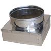 SGM Clima Srls Air Evolution Riduttore da base quadrata a base tonda in acciaio inox per canna fumaria (DIAMETRO 250 SEZIONE 400X400)
