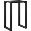 vidaXL Telaio Gambe a O per Tavolo da Pranzo 60x40x73 cm in Acciaio, gamba in ferro, gambe in ferro, gambe per tavoli, gambe per tavolo