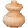 FERRAMENTA GEPA PIEDI PER MOBILI ART. 53008 IN LEGNO GREZZO - 4 PZ. 95X75