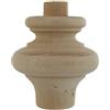 FERRAMENTA GEPA PIEDI PER MOBILI ART. 53014 IN LEGNO DI ONTANO - 4 PZ. 80X80