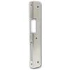world-trading-net - Contropiastra ad angolo in acciaio inox per porte sinistre, altezza 228mm, per apriporta elettrici, con foro scrocco e catenaccio