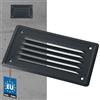 KOTARBAU Griglia di ventilazione 165 x 100 mm di scarico Antracite con zanzariera Coperchio per l'avvitamento Rettangolare Aerazione con rete Laccata