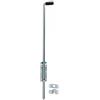 KeyMet Chiavistello per porta con chiusura (pezzo unico, 800/14), zincato
