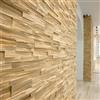 Wooden Wall Design Rivestimento da Parete 3D in Legno - Pannelli Decorativi in Rovere Naturale, Modello Deja Vu (1 m2)