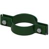 RETELANDIA L'OUTLET DELLE RECINZIONI [Kit 12 Pezzi] Collare acciaio per palo tondo 48 mm plasticato VERDE con bulloni inox