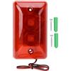 Jenngaoo Sirena Stroboscopica Cablata, Cicalino di Sicurezza 12V Allarme Luminoso Sensore di Movimento Sirena Sonora Lampeggiante Sistema di Allarme di Sicurezza per Fattoria e Villa