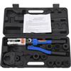 Gaabungky Pinza professionale con profilo a U e TH, set di utensili per pressare con 8 matrici (16-32 mm) per tubi in alluminio, PEX e PB, forza di pressatura da 10 tonnellate