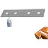 GeZu Impex Piastra di Giunzione Piatta Perforate 175 x 40 x 3 mm Set di 28