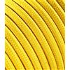 LaMorell LightDesign Cavo Elettrico Tondo/Rotondo Rivestito in Tessuto. Colore Giallo. Sezione 2x0.75 (5 Metri)