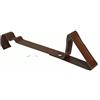 Euroshoppingonline 10 Ferma neve fermaneve per tegola Portoghese tegole gancio per tetto tetti H. 283 MM - COLORE MARRONE…