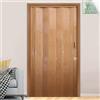 Generic Porte a soffietto in PVC lucido a fisarmonica per interni, dimensioni personalizzate 71x203 cm, porta pieghevole con hardware magnetico a concertina, facile installazione per casa o ufficio