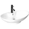 Rea - Lavabo Da Appoggio Rosa Lavandino Bagno 660 X 440 X 210 mm Ceramica (Bianco)