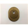 SECUREMME BOCCHETTA ROSETTA PER PORTA PORTONE BLINDATO, PIASTRINA PER CILINDRO EUROPEO PREDISPOSTO PER POMO ALLUMINIO BRONZATO F4 82X62 COMPLETA DI VITI DI FISSAGGIO SECUREMME