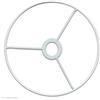 L'Univers de Piwi Lampada da Terra Lampadario Moderno Rotondo Bianco Foglia Metallo Montaggio a Anello 30 cm