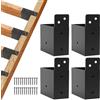 Generico Connettori Staffe Per Ringhiera Per Terrazza - Staffe Per Pergola, Kit Hardware Per Pergola Resistente Da 4 Pezzi Per Travi In legno, Supporto Per Struttura Da Giardino Esterno | Ideale Per Garage,