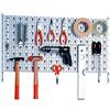 Element System 11300-00000 Parete Attrezzata, Metallo, Piã¹ Kit Portautensili da 18 Pezzi, Inclusi Viti e Tas