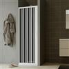 Idralite Porta doccia a soffietto in PVC 110 cm H 185 mod. Giglio con apertura laterale