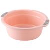 FLEXMAN Lavabi, Bacinella da Campeggio Rotonda di Grande Capacità con Doppi Manici, Vasca per L'Acqua del Bagno, Vasca per Lavabo per Piedi per Il Viso, Lavaggio Delle Verdure (pesca rosa grande)