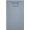 Arreditaly Piatto Doccia Spessore 2.6 Cm In Resina Con Griglia Di Copertura Effetto Pietra Ardesia Stone Riducibile Filopavimento Indistruttibile Antiscivolo Arredo Bagno Colore Grigio (70x110 cm)