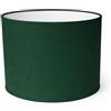 ArG Lighting Paralume Cilindro con Tessuto Cotone, Fatto a Mano, per Lampada da Tavolo, Sospensione, Piantana (25 cm Diametro, 20 cm Altezza, Verde Scuro)