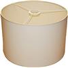 LampyAbazury.com Paralume Cilindrico 350 x 230 mm, Cotone Ecru (Crema), Attacco E27, Per Lampade Da Tavolo, Da Terra E A Sospensione