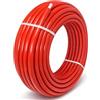 KNM TRADE Tubo Multistrato 32x3mm, Isolamento Rosso, Bianco | Guaina rossa, acqua potabile, riscaldamento, PE-Xb, stabile, flessibile, impianti
