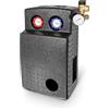 SUNEX® Gruppo pompa per impianto termico solare GPS UPM3 15-75 pompa di circolazione - Stazione solare ad alta efficienza energetica con regolatore di flusso e gruppo di sicurezza, ¾″ AG, fino a 110 °