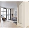 Taco Radiatore design 200x50 cm (12 tubi) in acciaio bianco a tubi tondi interasse verticale H. 200 PISA