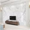 Yimesoy Carta Da Parati Fotografica Personalizzata Moderna Semplice In Marmo Bianco Texture Murales Soggiorno Tv Divano Camera Da Letto Sfondo Decorazione Parete Carta Da Parati Di Lusso 3 D 350Cm(W)×245Cm(H)