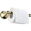 LSOAARRT Porta Carta Igienica Senza Copertura Ottone Antico Portarotolo da Bagno Montaggio a Parete, Bronzo Spazzolato (Gold)