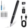 Anoredo Mini penna nascosta con scheda di memoria da 64 GB, piccola fotocamera HD 1080P, penna per telecamera di sicurezza ricaricabile tramite USB, per interni ed esterni