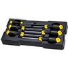 STANLEY STMT1-74182 Modulo 6 Giraviti Cushion Grip Torx per Carrello da Officina, Nero/Giallo, taglia unica