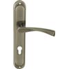 domino ROMANA M3 - Set di maniglie per porta, 72 pezzi, cilindro profilato, maniglia per porta della camera, porta dell'ufficio, della cantina e della porta interna, a forma di L, set di maniglie per