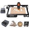 ATOMSTACK MAKER ATOMSTACK A10 PRO V2 - Macchina per incisione laser da 12 W con F80 Air Assist, 0,06 mm, incisione laser ad alta precisione per legno, metallo e vetro acrilico scuro